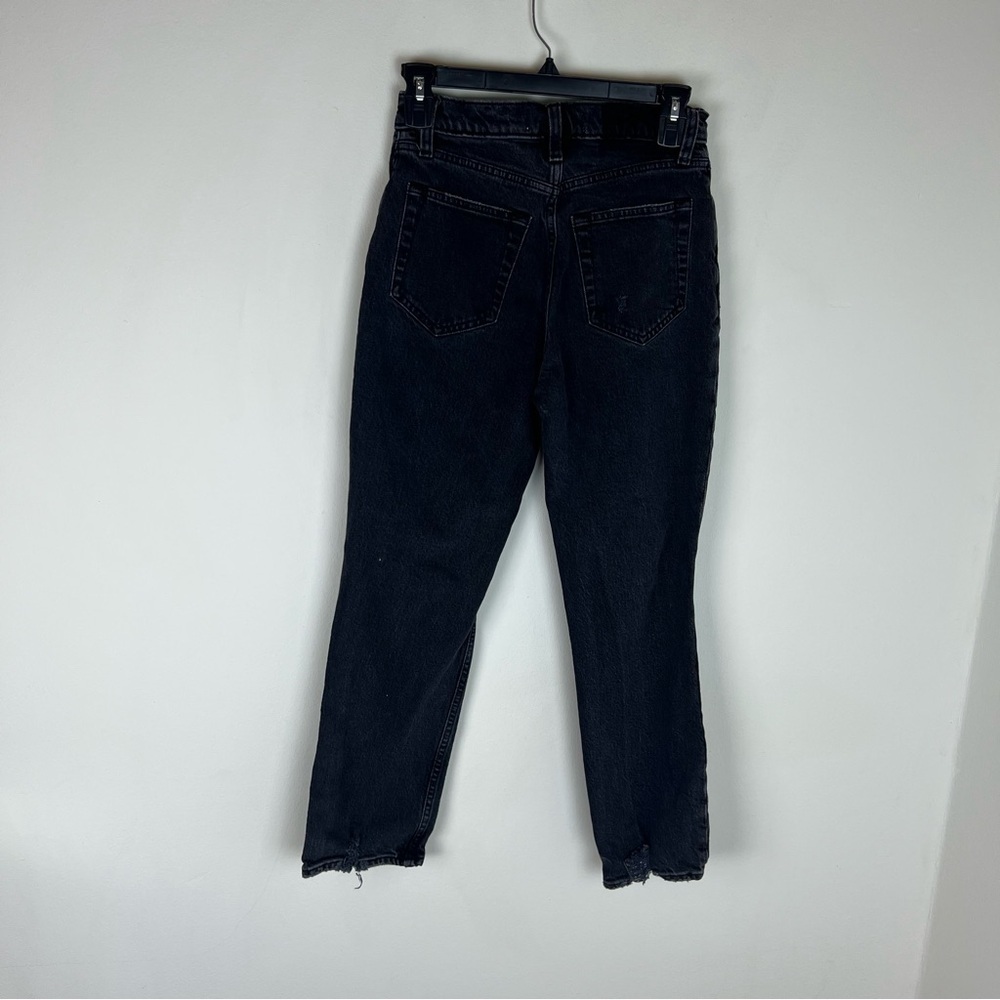 Abercrombie & Fitch Curve Love 90s Straight Jeans Distressed Size 25 Extra Short - Picture 7 of 9
